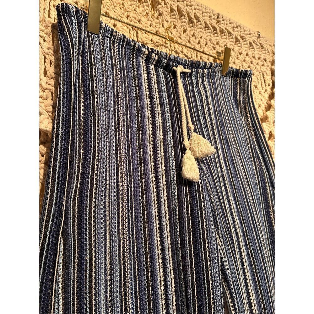 Seaside Striped Knit Cover-Up Pants by BECCA by Rebecca Virtue - Picture 2 of 5